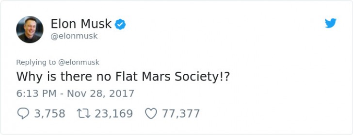 Warum existiert eigentlich kein Verein der glaubt, der Mars sei flach?