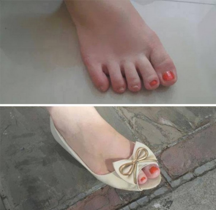 Why put nail polish on all the toenails when only two are seen?