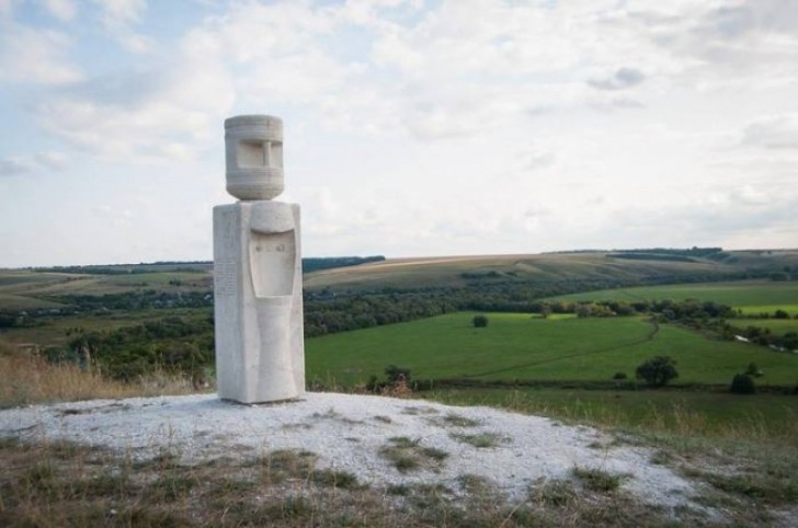 On dirait l'île de Pâques!