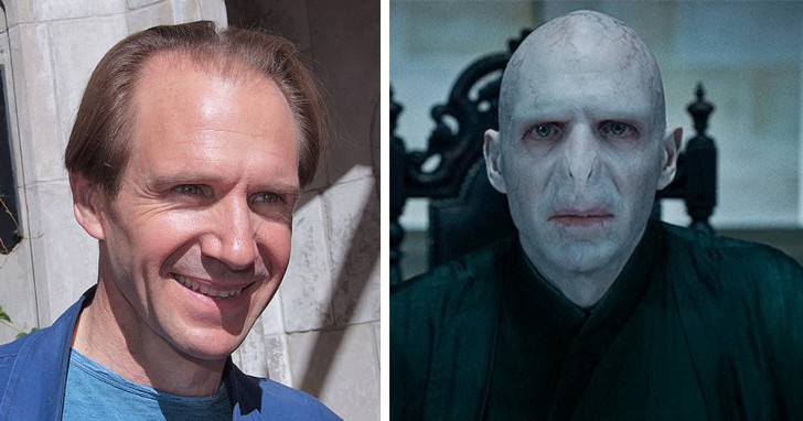 1. Ralph Fiennes alias Lord Voldemort ("Harry Potter")