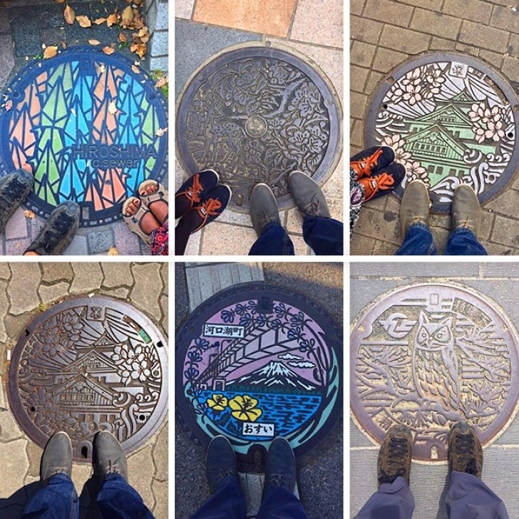 Even the manhole covers are unique in Japan!
