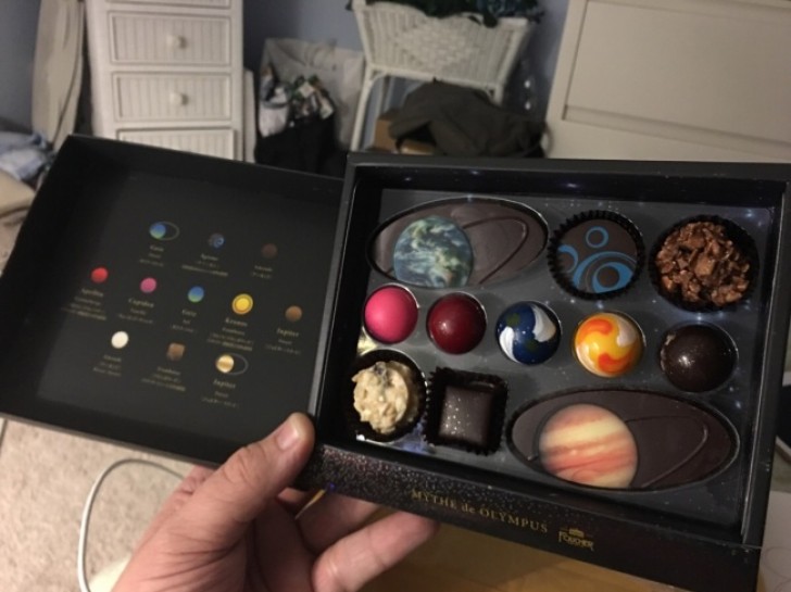 Chocolaatjes in de vorm van planeten: hun smaak is hemels!