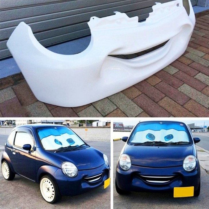 Suzuki has produced "smiling" car bumpers.