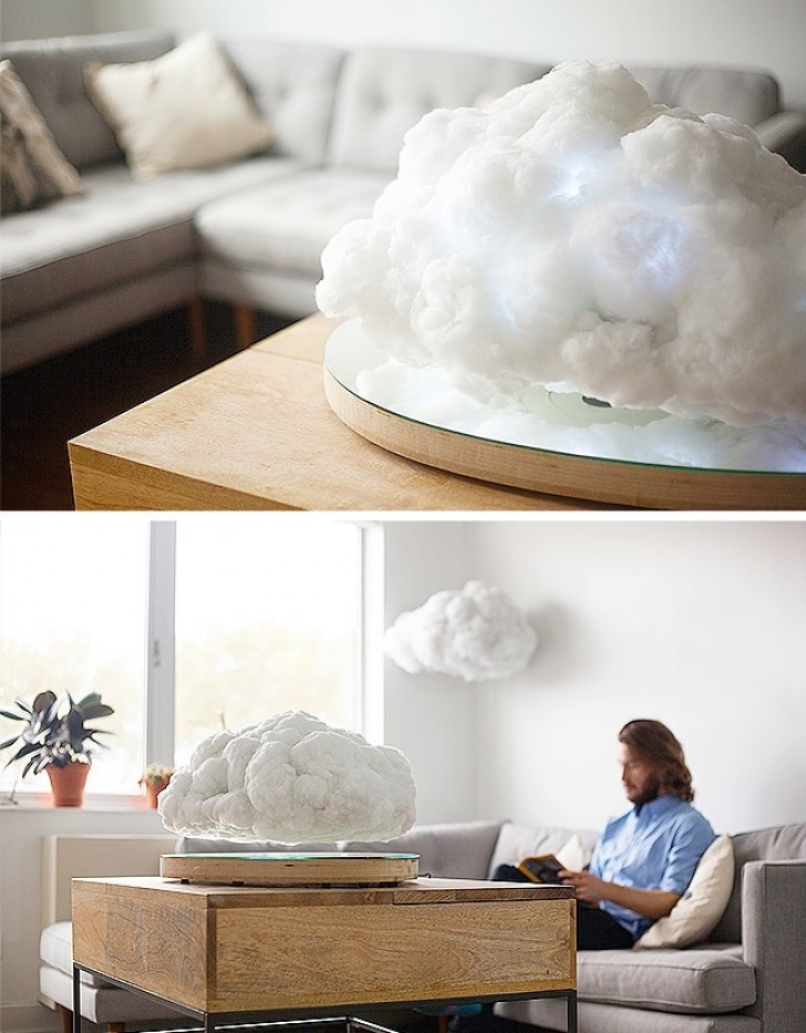 14. Lampenkap in de vorm van een wolk.