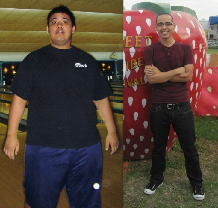 19. Er wollte etwa 70 kg verlieren. Und hat es geschafft. 