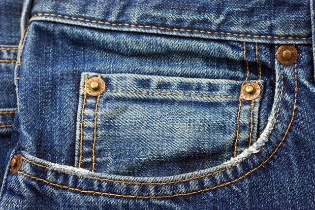 Rivets of jeans