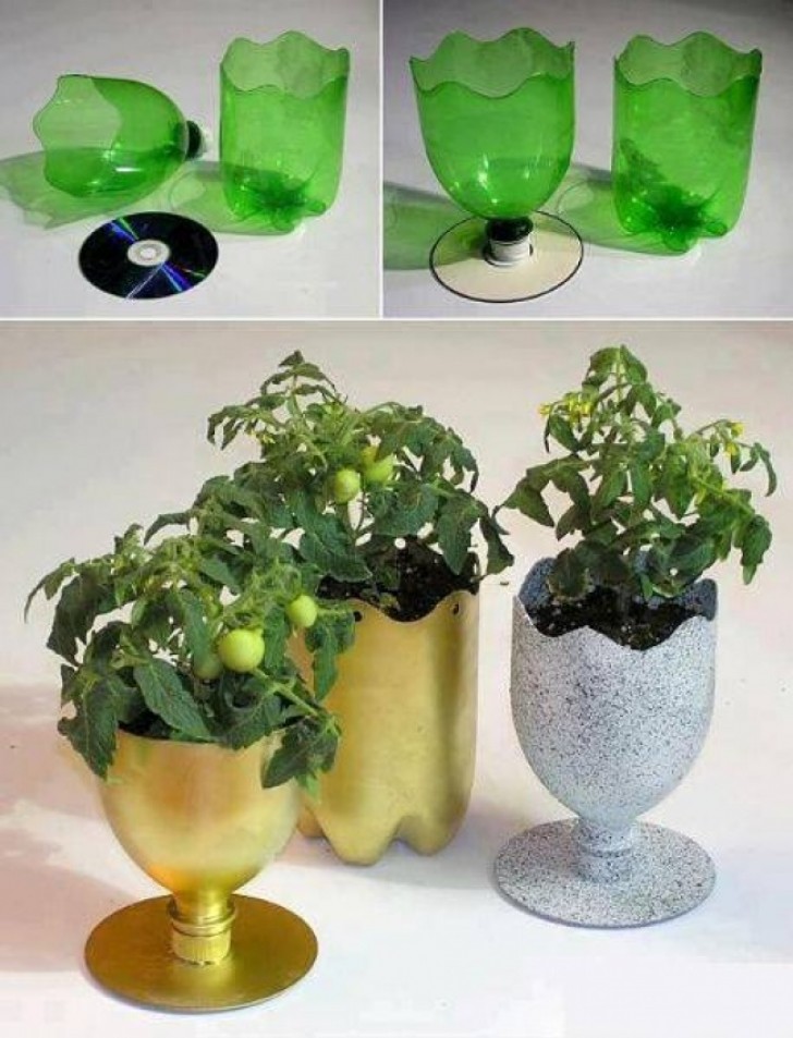 Vous pouvez aussi en faire des vases bien pratiques