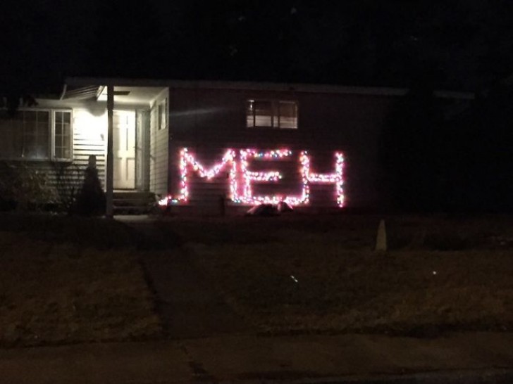 "Meh!" ... Here is this family's interest in Christmas!