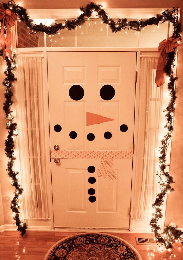 This snowman is not one that you can easily hug but it sure keeps you warm!