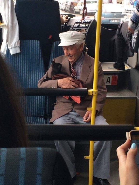 Un giorno qualunque su un autobus ad Istanbul.