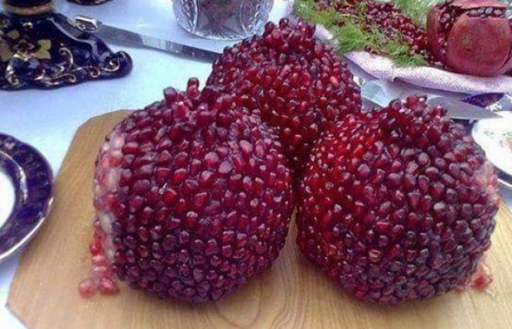 28. You cannot deny that you have never wanted to peel a pomegranate and get results like this ...