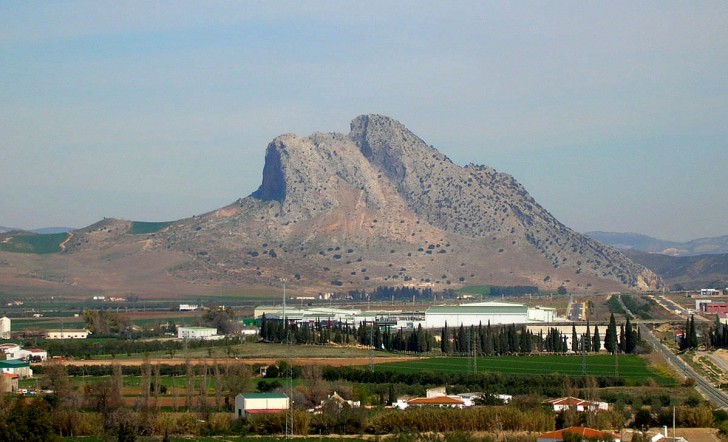 5 - Het Peña de los Enamorados reliëf in Spanje