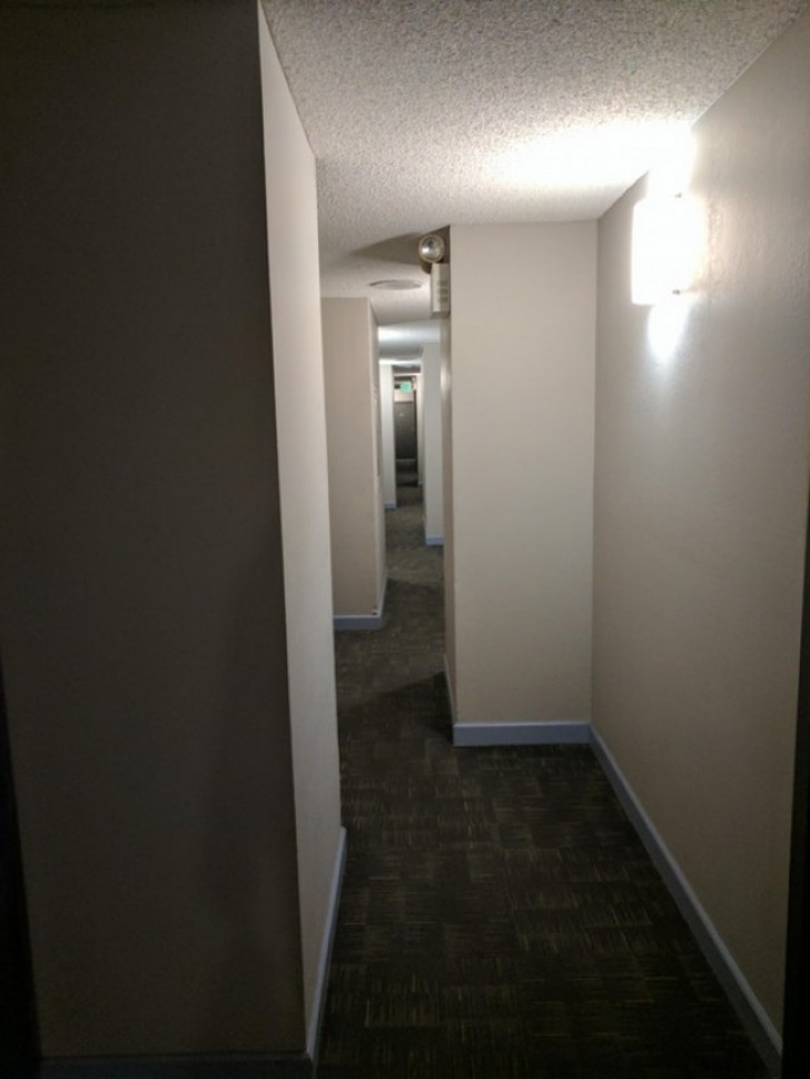 24. Imagine having to carry a sofa down this corridor.