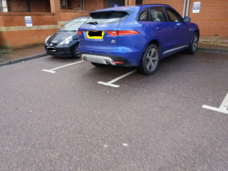 El modo de estacionar de esta persona.