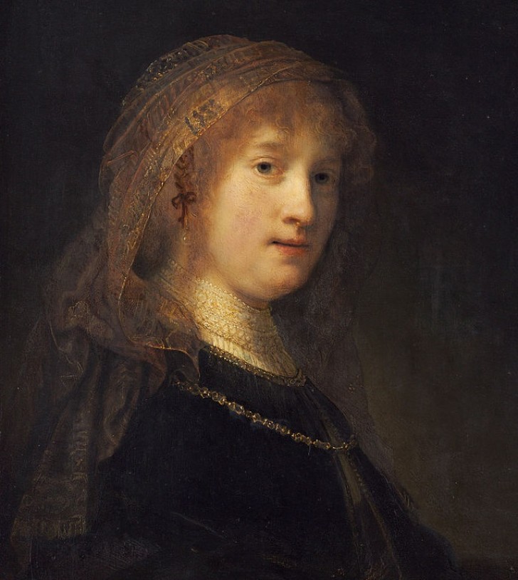 8. Le visage de la Danaé de Rembrandt
