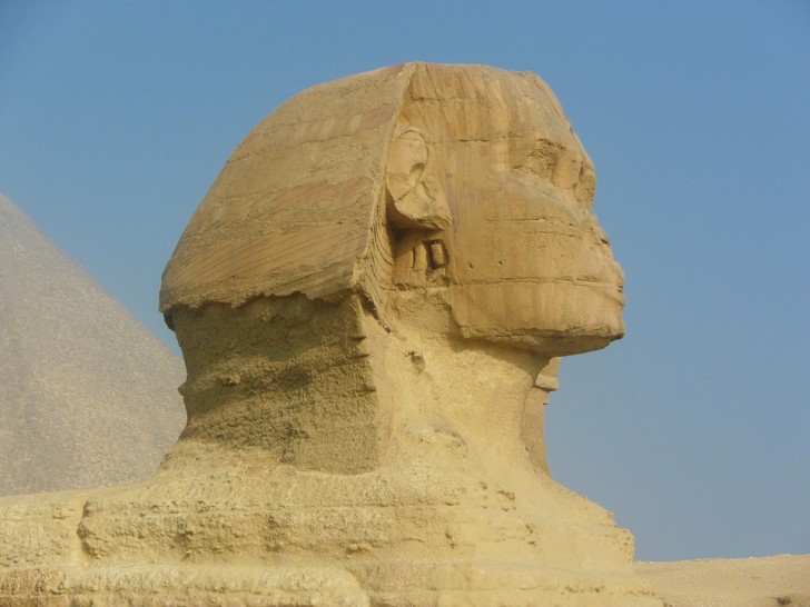 9. Het originele uiterlijk van de Sfinx