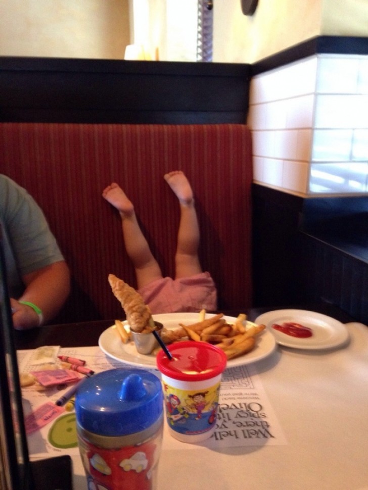 This is what happened when I took my young daughter out for dinner ...