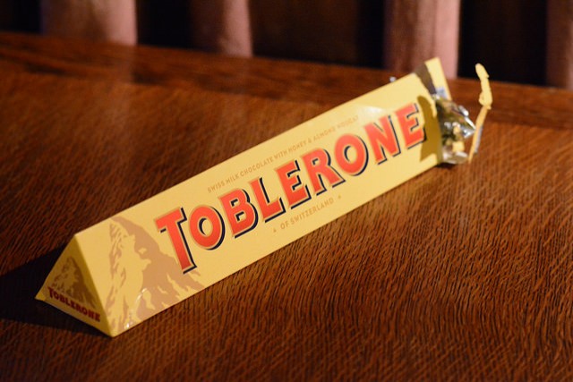 2. The bear on the Toblerone packaging