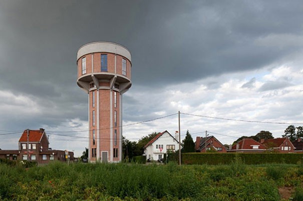 1. An old water collection tower converted into a house