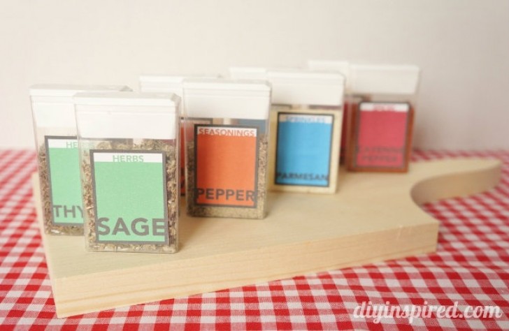 Empty tic tac packs are perfect for storing spices