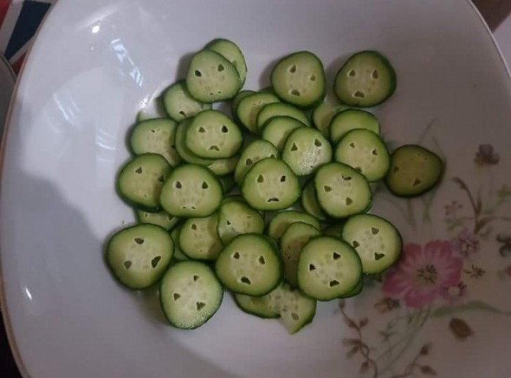 Poor little cucumbers ...