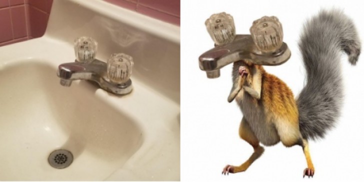 Dieser Wasserhahn sieht aus wie Sid von "Ice Age".