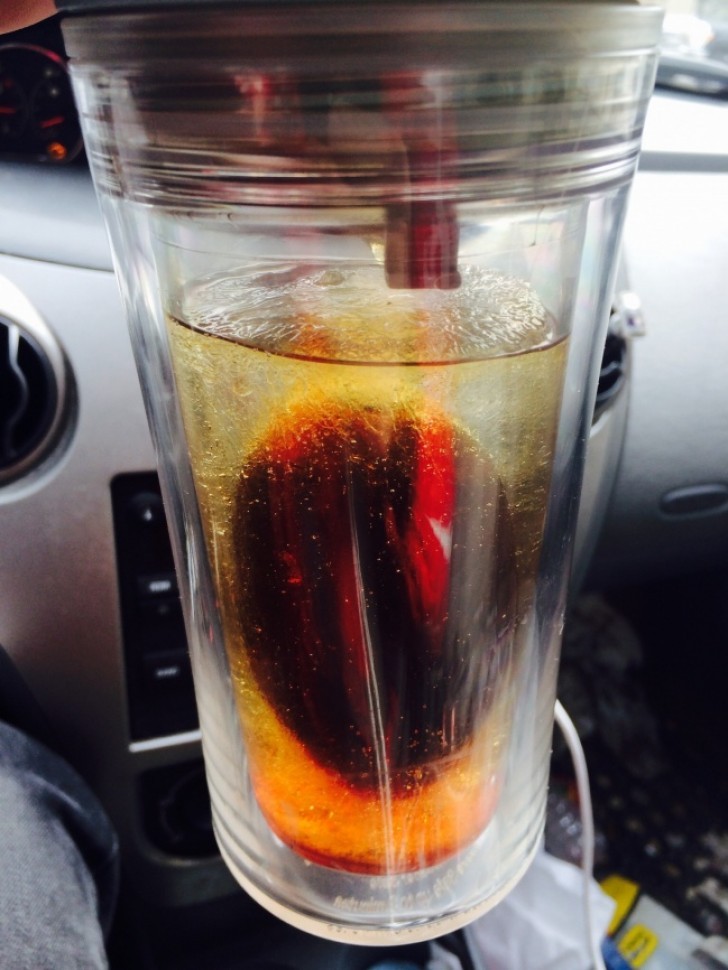 Here's what happens when you leave your tea in the car for a whole night.
