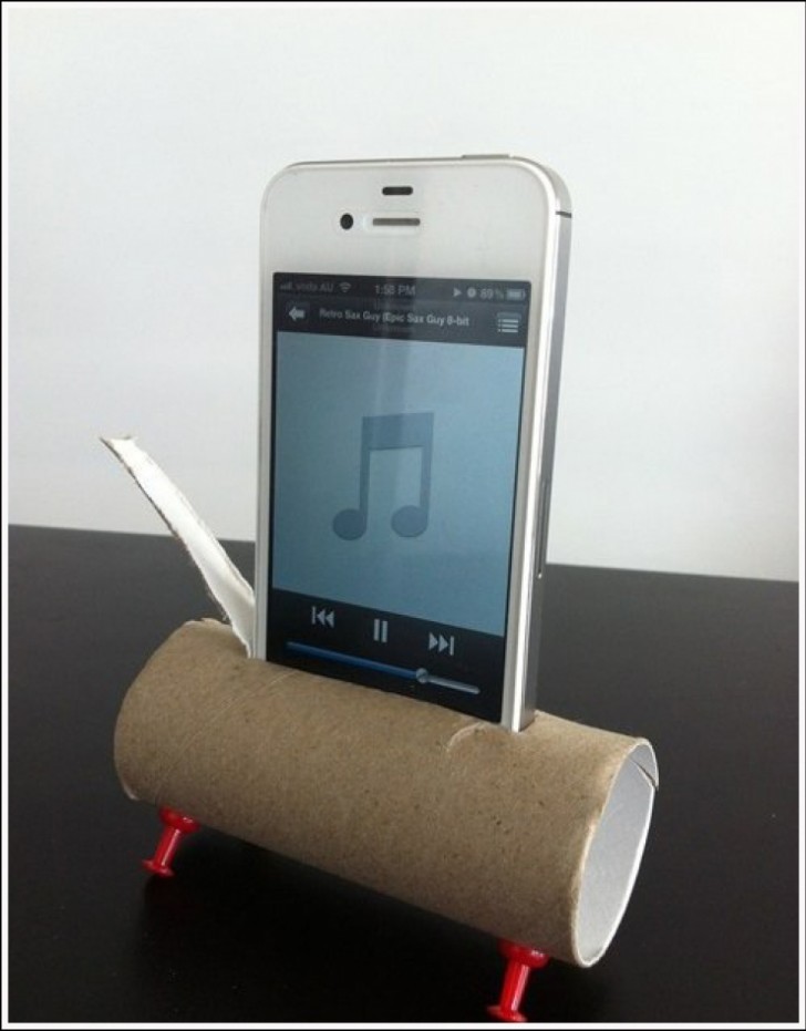 3 - Listen to music with a do-it-yourself smartphone holder and speaker amplifier ...