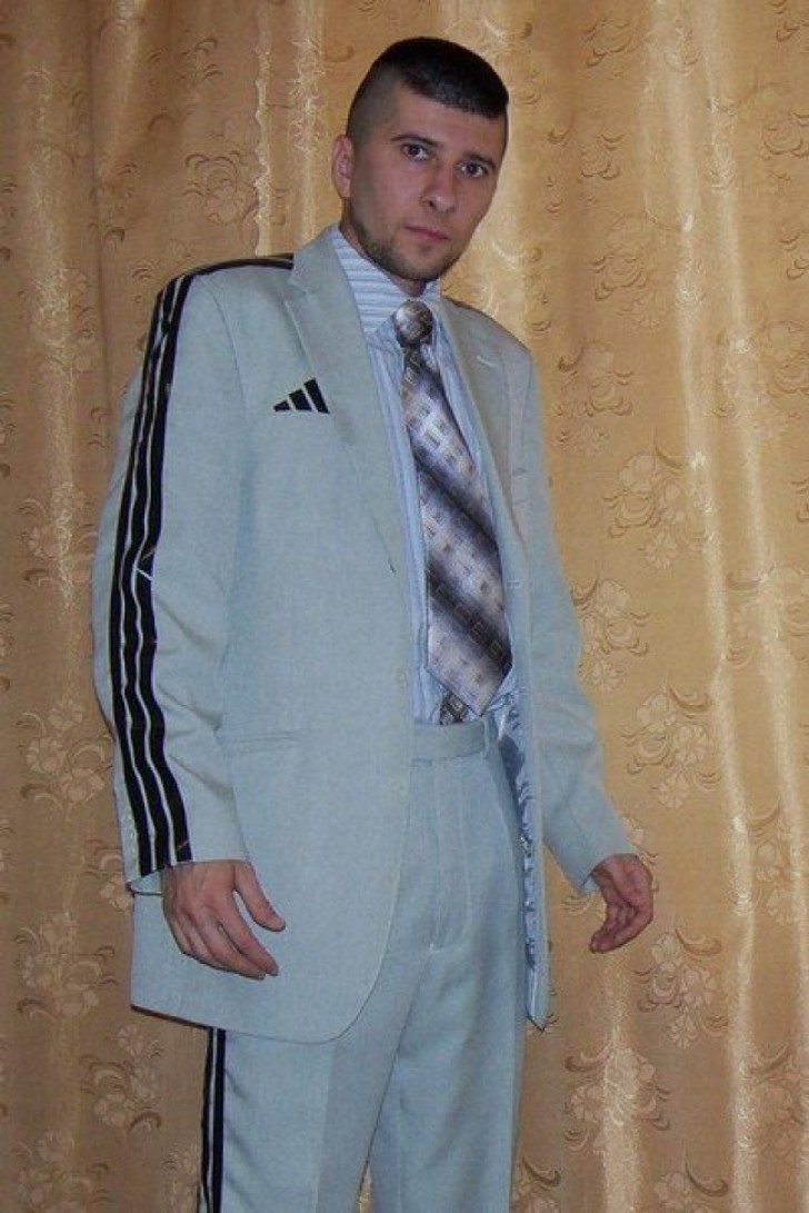 7. A Russian fashion favorite --- Adidas suits!