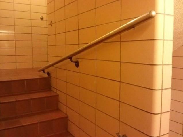26. The stairs descend but the handrail ascends ...