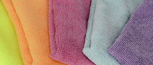 8. Equip yourself with some microfibre cloths because they collect dust, can be used on any surface, and are easy to wash!