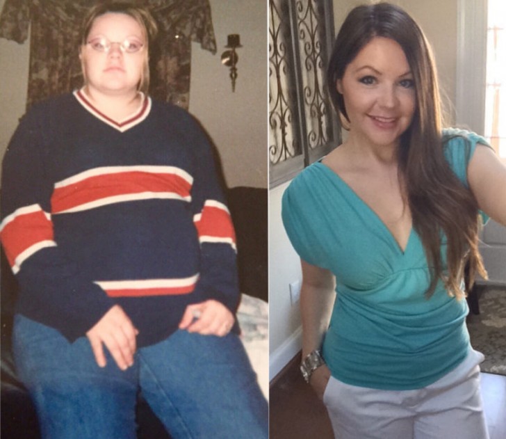 8. What we see here are the results of a person who decided to abandon bad eating habits.