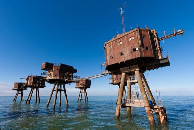 Forts maritimes de Maunsell, Grande-Bretagne