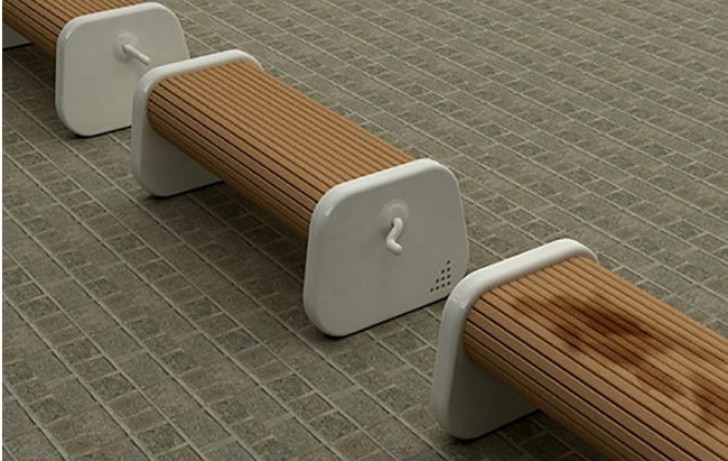9. Benches with rotating seats so passersby can always find a dry seat.