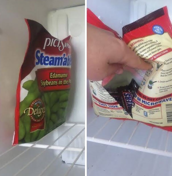 12. When it comes to hiding food, you can use your imagination to create hiding places!