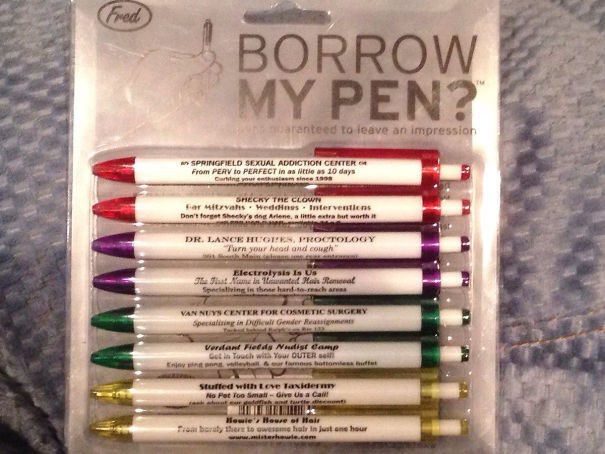 Kennt ihr das? Sie fragen ob sie sich einen Stift leihen können, und du möchstest "Nein" sagen denn du weißt, dass du ihn nie wieder sehen wirst.