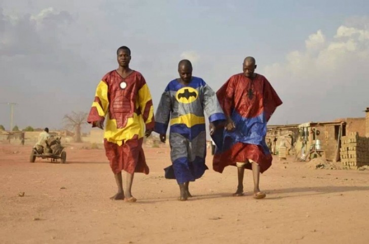20. Superheroes ... in African style costumes