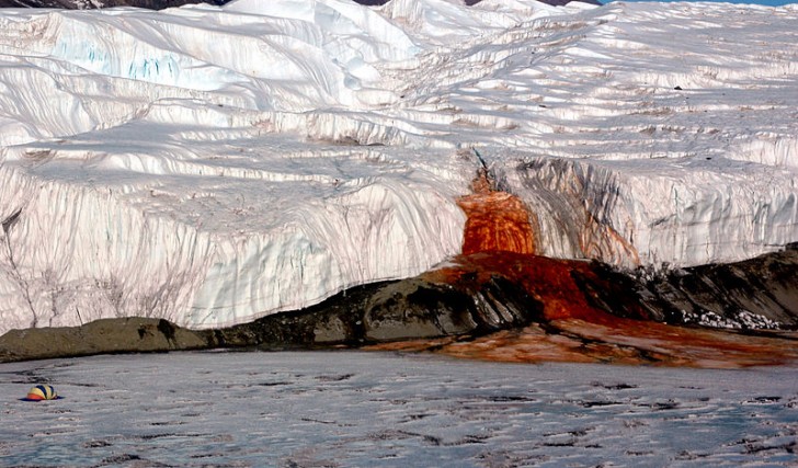 3. Le cascate di sangue (Antartide)