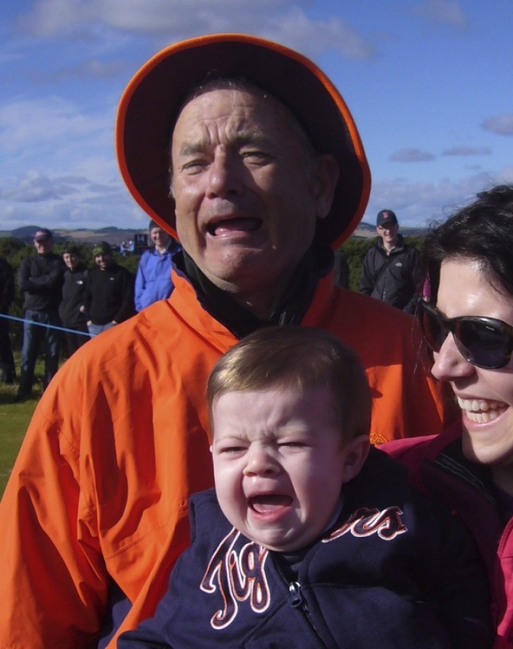 The same goes for Bill Murray, who knows how to imitate crying children very well.