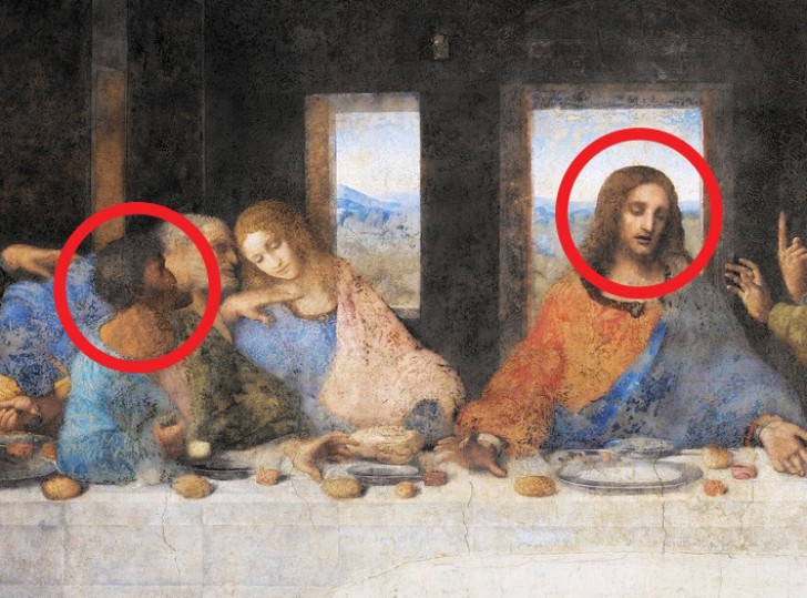 1. La ressemblance entre les visages de Jésus et de Juda