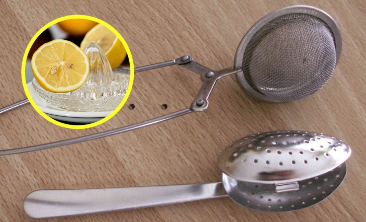 5. Pour nettoyer le filtre à thé, faites-le tremper pendant une heure dans de l'eau et du jus de citron.