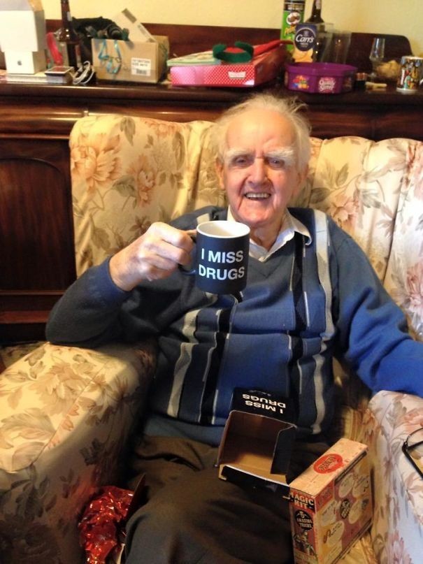 4. For a ninety-year-old man, there could not be a better present!