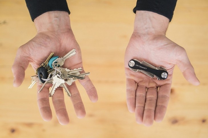 3. A keyring that closes like a Swiss army knife