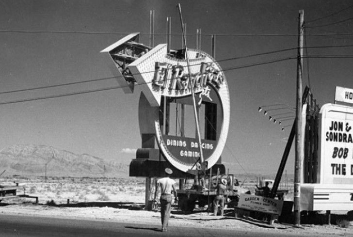 3. The first neon sign in Las Vegas