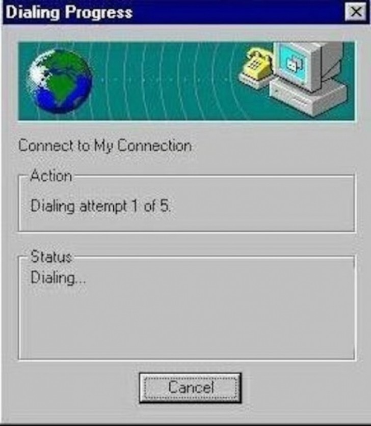 13. Connettersi ad internet non era così facile!
