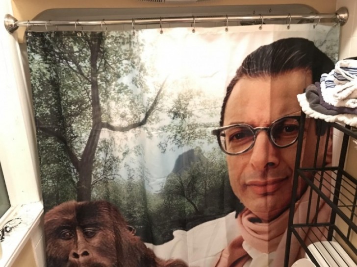 6 - "I asked my boyfriend to choose the shower curtain and now we have this!"