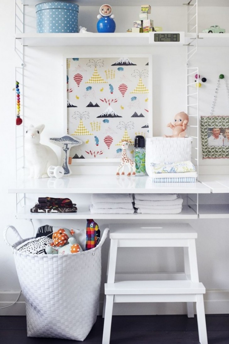 9. Ideas to help reorganize a baby changing table!