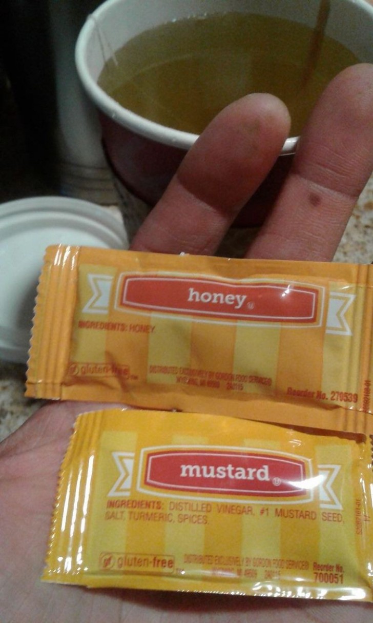 Honig oder Senf in den Tee?