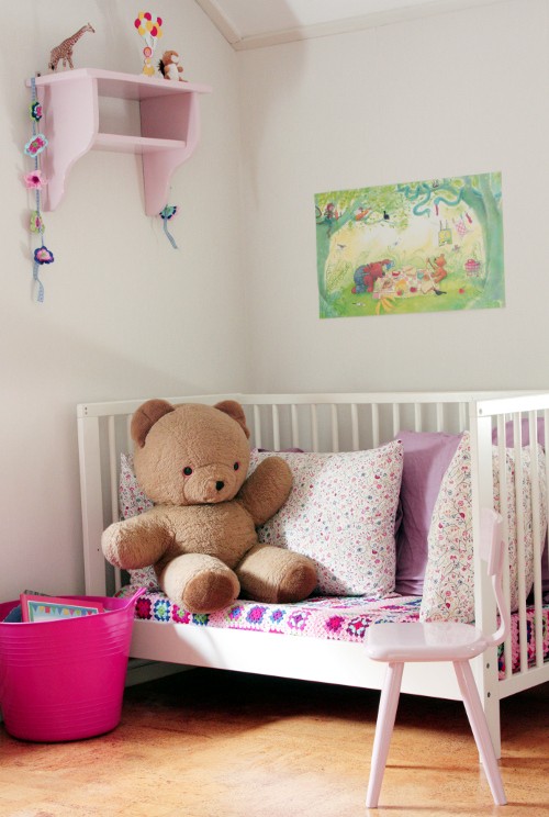 7. How about a nice sofa in the nursery?