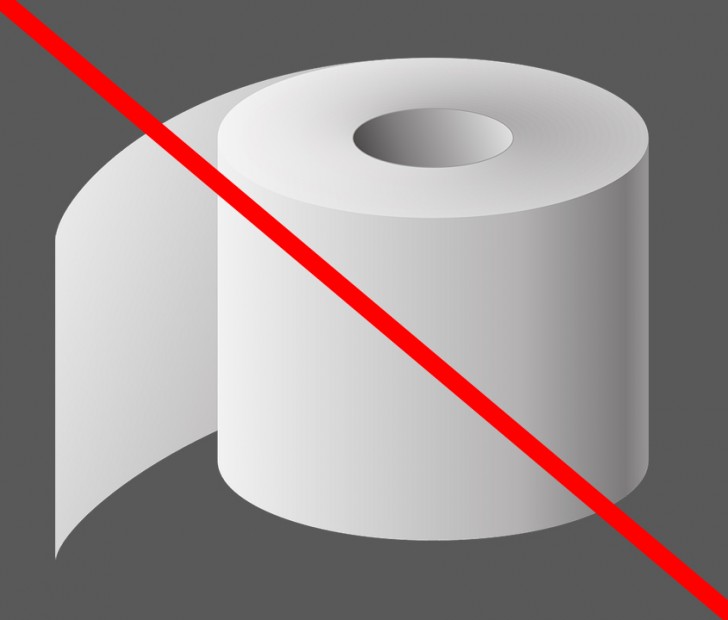 7. Interdiction d'utiliser du papier toilette